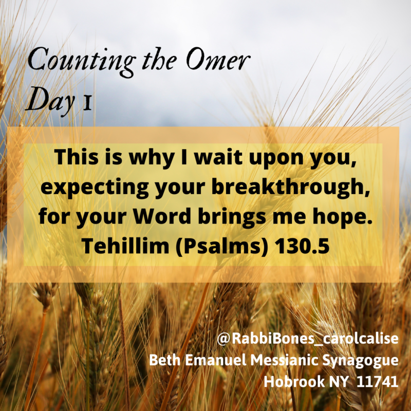 Counting the Omer Expect now is the time Beth Emanuel Synagogue